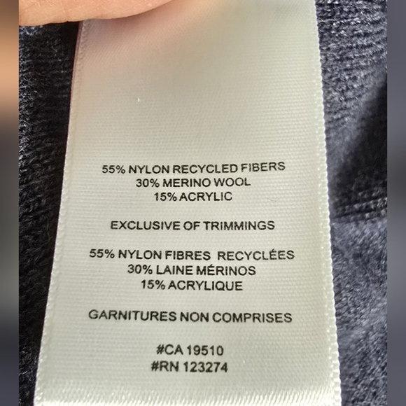 Eco Wool Turtle Neck Pullover - Outerspace Heather Lole Size S - Picture 9 of 9